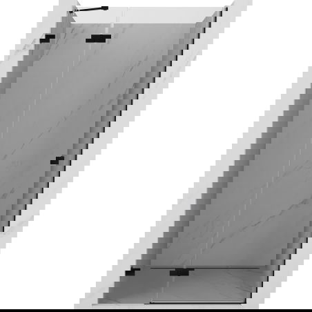 Mexen Lunar hinged shower door left 70 cm, transparent, black - 834-070-000-70-00-L