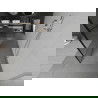 Mexen Kioto freestanding shower wall 110 x 200 cm, black pattern 8 mm, chrome - 800-110-002-01-78