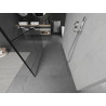 Mexen Kioto freestanding shower screen 130 x 200 cm, black pattern 8 mm, chrome - 800-130-002-01-78