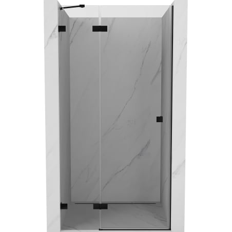 Mexen Lunar shower door hinged left 120 cm, transparent, black - 834-120-000-70-00-L