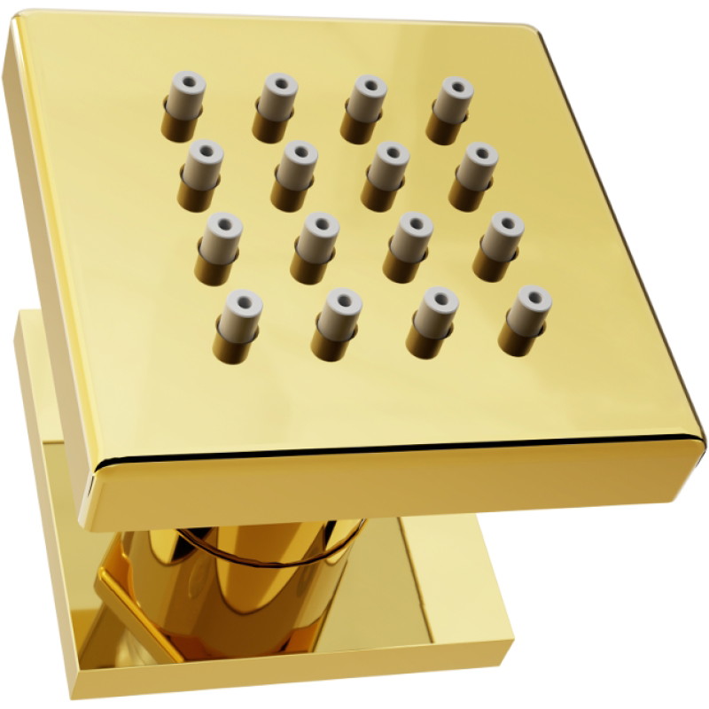 Mexen Cube surface-mounted side shower nozzle, gold - 79360-50