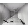 Mexen Lunar hinged shower door left 70 cm, transparent, gun metal - 834-070-000-95-00-L