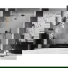 Mexen Lunar left hinged shower door 135 cm, transparent, gun metal - 834-135-000-95-00-L