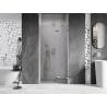 Mexen Lunar 115 cm Right Pivot Shower Door, Transparent, Chrome - 834-115-000-01-00-P