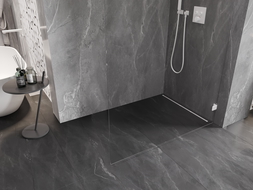 Mexen Lunar L Walk-in Shower Wall Right 70 x 200 cm, Transparent 8 mm, White - 830L-070-000-20-00-P
