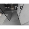 Mexen Kioto freestanding shower screen 120 x 200 cm, black pattern 8 mm, black - 800-120-002-70-78