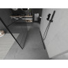 Mexen Kioto freestanding shower wall 120 x 200 cm, black pattern 8 mm, black - 800-120-002-70-78