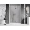 Mexen Lunar right hinged shower door 130 cm, transparent, chrome - 834-130-000-01-00-P