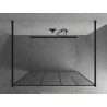 Mexen Kioto freestanding shower wall 120 x 200 cm, black pattern 8 mm, black - 800-120-002-70-78
