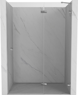 Mexen Lunar 140 cm Right Hinged Shower Door, Transparent, Chrome - 834-140-000-01-00-P