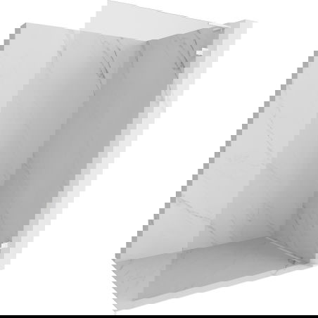 Mexen Lunar L Walk-in Shower Wall Right 80 x 200 cm, Transparent 8 mm, White - 830L-080-000-20-00-P