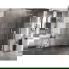 Mexen Lunar L Shower Wall Walk-in Right 100 x 200 cm, Transparent 8 mm, White - 830L-100-000-20-00-P