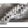 Mexen Lunar L Shower Wall Walk-in Right 100 x 200 cm, Transparent 8 mm, White - 830L-100-000-20-00-P