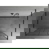 Mexen Kioto free-standing shower screen 140 x 200 cm, Transparent/Black pattern 8 mm, Black - 800-140-002-70-78