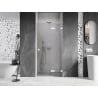 Mexen Lunar right swing shower door 100 cm, transparent, white - 834-100-000-20-00-P