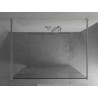 Mexen Kioto freestanding shower screen 110 x 200 cm, white pattern 8 mm, chrome - 800-110-002-01-85
