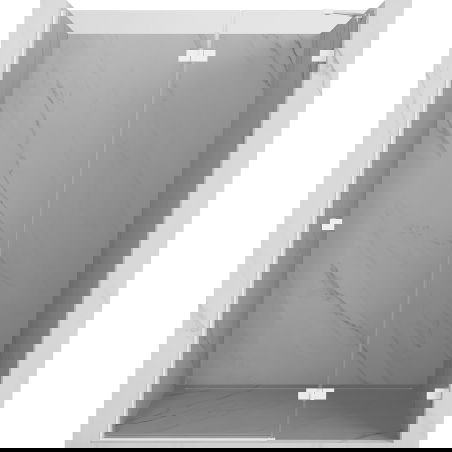 Mexen Lunar right-hinged shower door 140 cm, transparent, white - 834-140-000-20-00-P