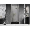 Mexen Lunar 80 cm Right-Side Hinged Shower Door, Transparent, Gold - 834-080-000-50-00-P