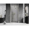 Mexen Lunar right hinged shower door 85 cm, transparent, gold - 834-085-000-50-00-P