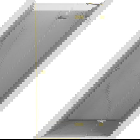 Mexen Lunar Right Hinged Shower Door 110 cm, Transparent, Gold - 834-110-000-50-00-P