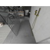 Mexen Kioto free-standing shower enclosure 130 x 200 cm, white pattern 8 mm, gold - 800-130-002-50-85