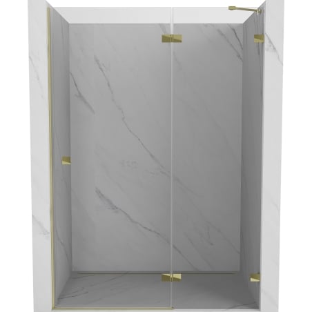 Mexen Lunar Shower Doors Right Hinged 135 cm, Transparent, Gold - 834-135-000-50-00-P