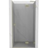Mexen Lunar right-side hinged shower door 100 cm, transparent, brushed gold - 834-100-000-55-00-P