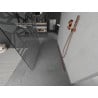 Mexen Kioto Free-Standing Shower Wall 130 x 200 cm, White Pattern 8 mm, Rose Gold - 800-130-002-60-85