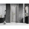 Mexen Lunar shower door right-hinged 115 cm, transparent, brushed gold - 834-115-000-55-00-P