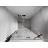 Mexen Lunar shower door hinged right 100 cm, transparent, rose gold - 834-100-000-60-00-P