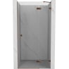 Mexen Lunar shower door hinged right 120 cm, transparent, rose gold - 834-120-000-60-00-P