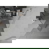 Mexen Kioto free-standing shower screen 140 x 200 cm, Transparent/White pattern 8 mm, Chrome - 800-140-002-01-97