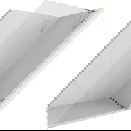 Mexen Lunar L Walk-in Shower Wall Right 100 x 200 cm, Transparent 8 mm, Rose Gold - 830L-100-000-60-00-P