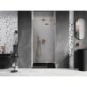 Mexen Lunar shower door right hinged 80 cm, transparent, brushed copper - 834-080-000-65-00-P