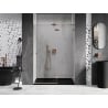Mexen Lunar shower door swing right 140 cm, transparent, brushed copper - 834-140-000-65-00-P