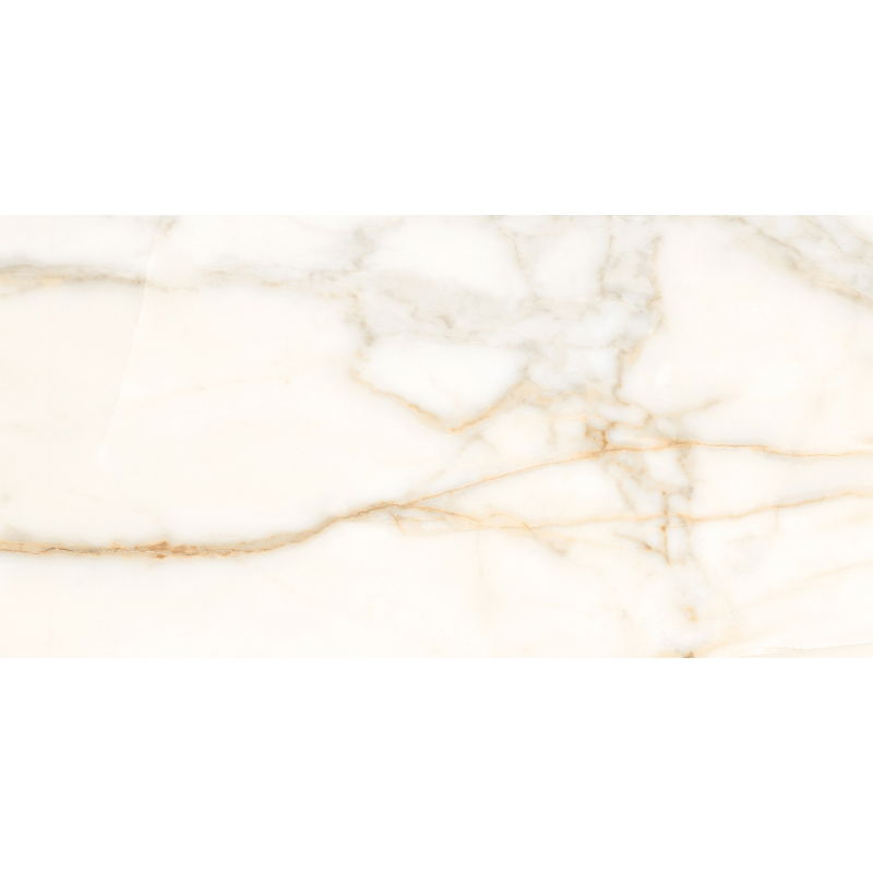 Mexen Viola Gold glazed rectified porcelain tile, floor and wall tile 120 x 60 cm, gloss - TL130-120-060-01