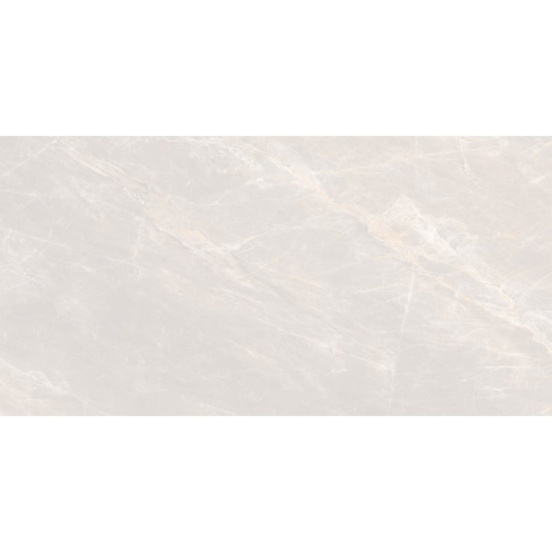 Mexen Brazilian Bianco glazed rectified porcelain tile G1, floor-wall tile 120 x 60 cm, gloss - TL131-120-060-01
