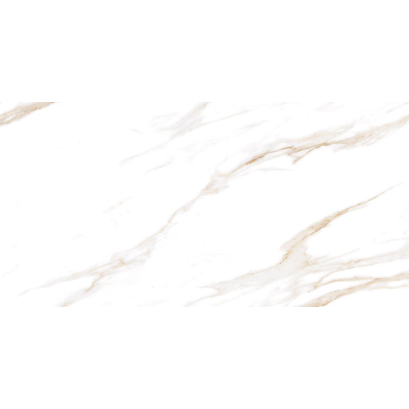 Mexen Belinda Gold glazed rectified porcelain tile G1, floor-wall tile 120 x 60 cm, gloss - TL132-120-060-00