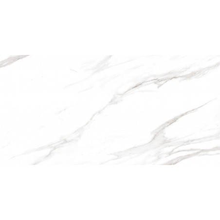 Mexen Belinda Grey glazed rectified gres tile G1, floor and wall tile 120 x 60 cm, gloss - TL132-120-060-01