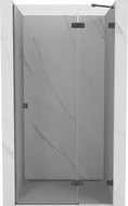 Mexen Lunar pivot shower door right 95 cm, transparent, brushed gun gray - 834-095-000-66-00-P
