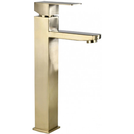 Mexen Emma high washbasin faucet, brushed gold - 71910-50
