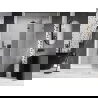 Mexen Lunar shower doors, right hinged 130 cm, transparent, brushed gun gray - 834-130-000-66-00-P
