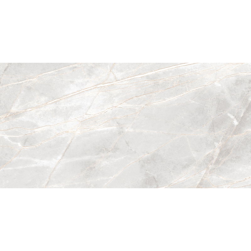 Mexen Cressida White glazed rectified tile G1, floor-wall 120 x 60 cm, gloss - TL135-120-060-01