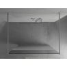 Mexen Kioto Freestanding Shower Wall 140 x 200 cm, Transparent/Frosted 8 mm, Chrome - 800-140-002-01-35