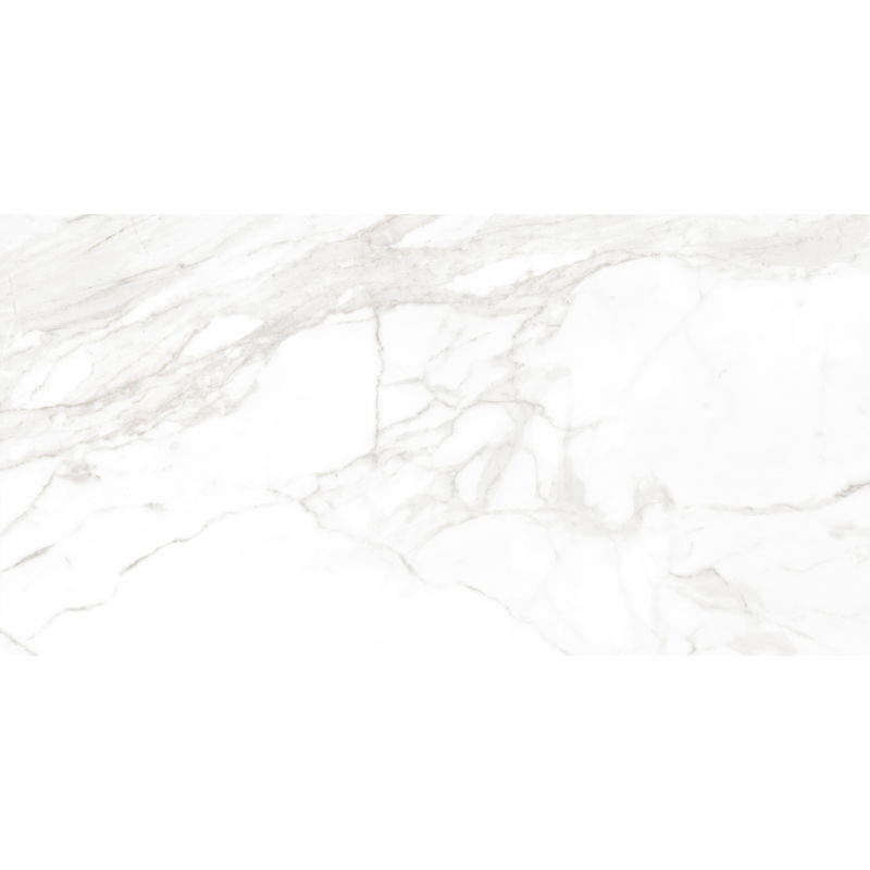 Mexen Faro Grey glazed rectified porcelain tile, floor/wall 120 x 60 cm, glossy - TL138-120-060-00