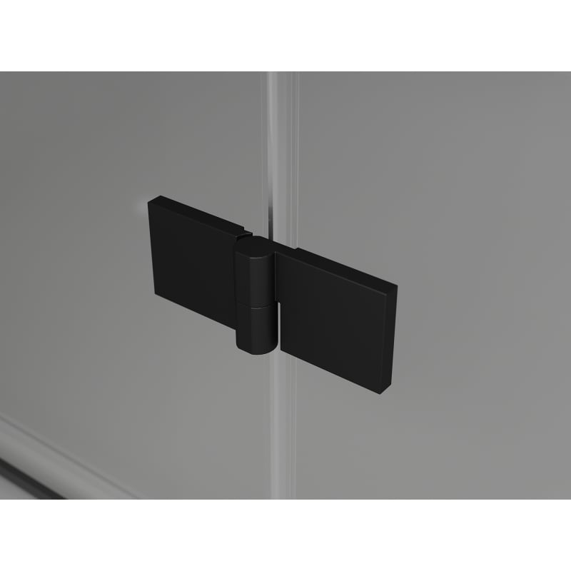 Mexen Lunar right hinged shower door 70 cm, transparent, black - 834-070-000-70-00-P