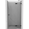 Mexen Lunar right-hinged shower doors 85 cm, transparent, black - 834-085-000-70-00-P