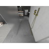 Mexen Kioto freestanding shower wall 110 x 200 cm, frost 8 mm, gold - 800-110-002-50-30