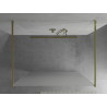 Mexen Kioto freestanding shower wall 110 x 200 cm, frost 8 mm, gold - 800-110-002-50-30
