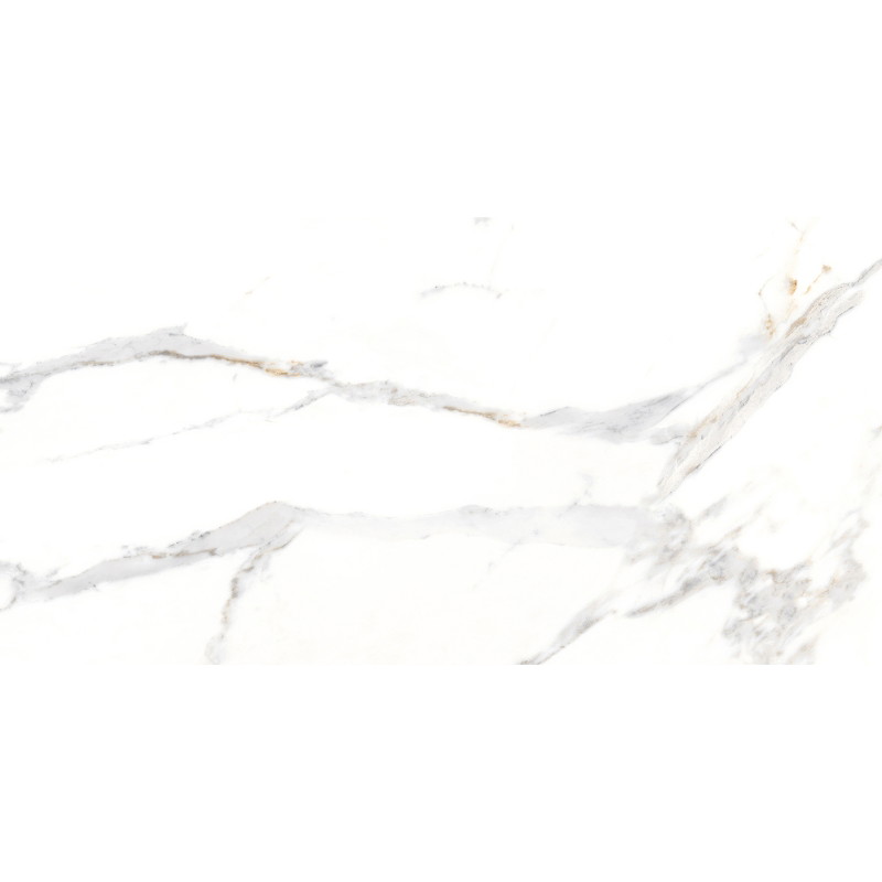 Mexen Agata Rectified glazed white gres G1, floor-wall tile 120 x 60 cm, glossy - TL144-120-060-00
